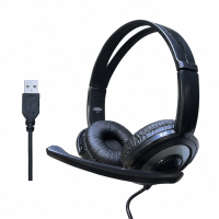 Fone Usb Headset Dex Df-55 Preto Cod: 2957