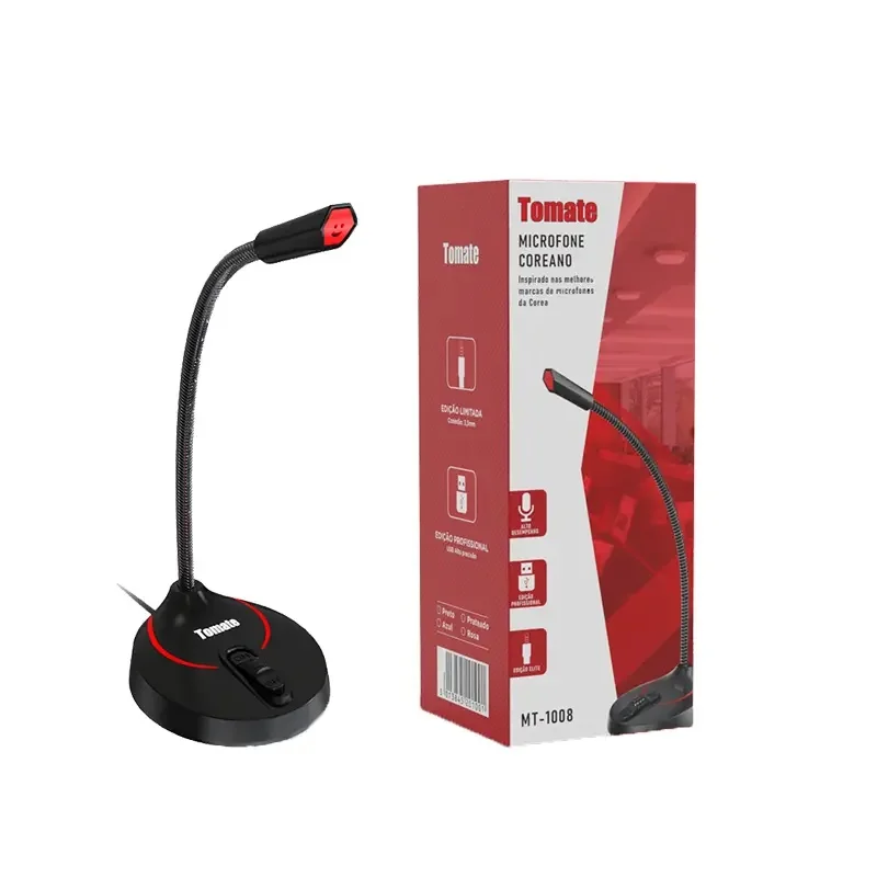 Microfone Pedestal Usb Tomate Mt-1008 - Cod: 4457